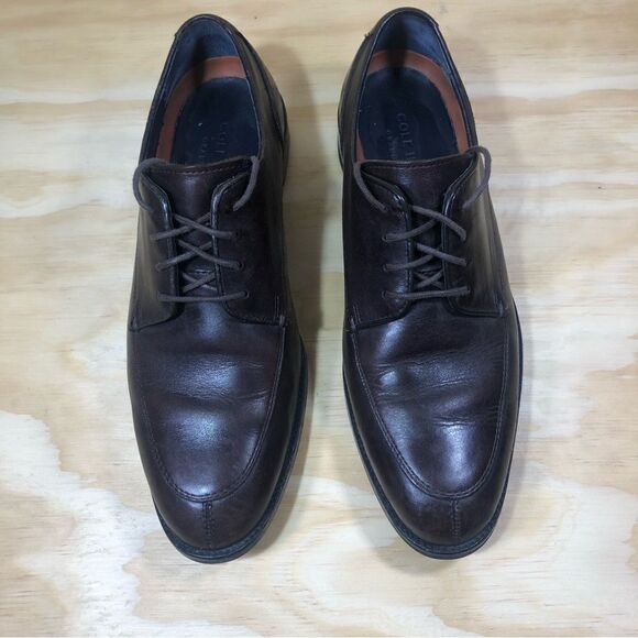 Cole Haan Brown Leather Grand OS Lace Up Oxfords Shoes Men’s Size 8 Wide - Picture 6 of 10